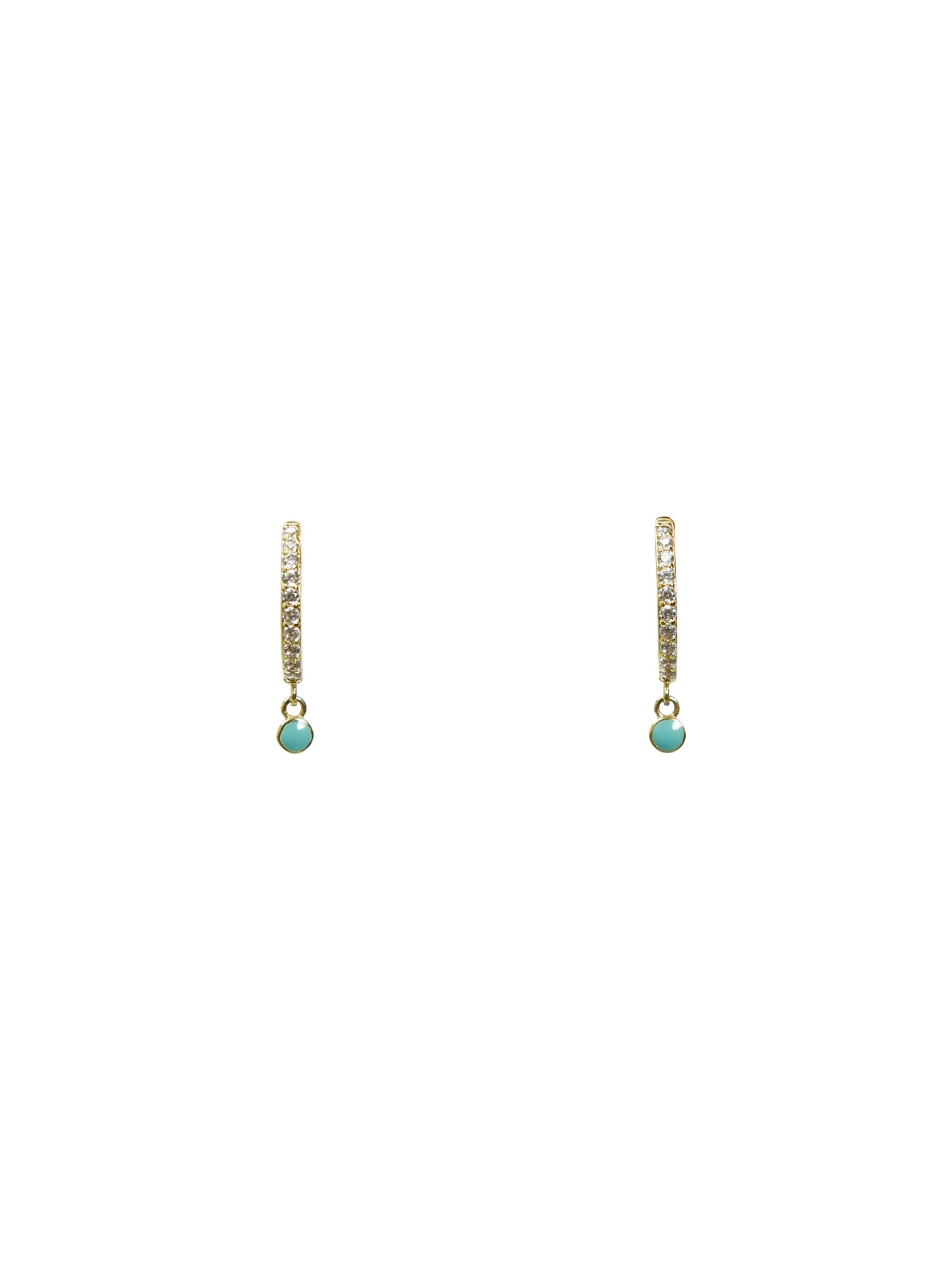 Blue Zirconia Earrings